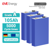 Batterie Lifepo4 EVELF105 105Ah 5000 cycles 3.2V pour chariot élévateur, trottinettes électriques, batterie au lithium