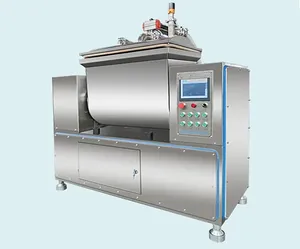Mezcladora de Masa Horizontal de 50 kg, 100 kg, 200 kg, 250 kg de Capacidad para Producción de Alimento para Perros, Controlada por PLC, Acero Inoxidable, Nueva - Product Image 3