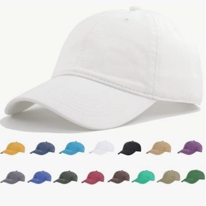 Washed Cotton Plain Baseball Caps Adjustable Unstructured Soft Blank Casual Dad Ball <b>Hats</b> for Men Women - Product Image 1