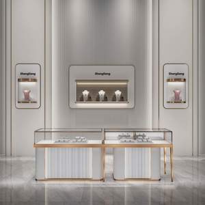 Logotipo personalizado y Material de joyería de lujo vitrina de joyería mostrador escaparate - Product Image 5