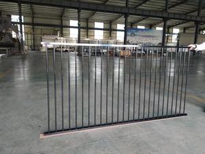 Bán buôn nhà sử dụng sân thấp đẹp màu đen sơn tĩnh điện nặng hàn thép hàng rào Hội Đồng Quản trị Ống vuông thiết kế trang trí - Product Image 2