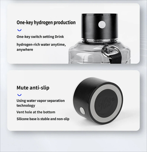 Bouteille Générateur d'Eau Riche en Hydrogène Portable Haute Concentration en PPB Rechargeable USB en Plastique pour Maison, Extérieur et Voyage (eau froide) - Product Image 2