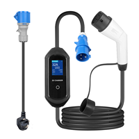 Chargeur EV portable OEM ODM 16A 32A 3.5KW 7KW GBT Type 1 Type 2 avec prises EU UK AU pour Tesla et véhicules électriques domestiques