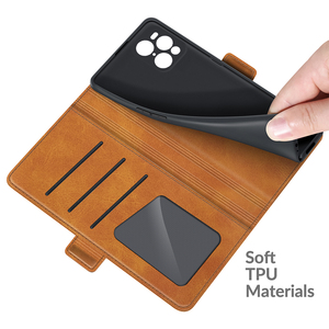 Pour <span class=keywords><strong>OPPO</strong></span> <span class=keywords><strong>Find</strong></span> X6 X5 X3 Pro Version mondiale portefeuille de luxe à rabat en cuir Pu - Product Image 4