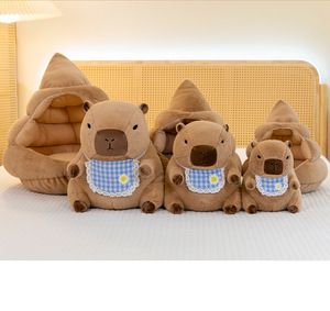 Nuevos Peluches de Capibara Adorables con Relleno de Algodón PP, Regalo de Cumpleaños Unisex, Juguete de Peluche Súper Suave con Diseño de Dibujos Animados y Alivio del Estrés - Product Image 6