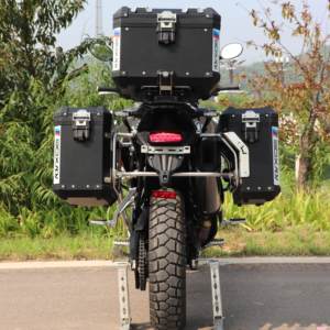 Barres de protection supérieures/inférieures en alliage d'aluminium 850/900/1200 pour modification de coffre de moto (côté/queue) – Idéales pour le voyage, le tout-terrain et les trajets quotidiens - Product Image 3