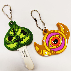Nhựa <span class=keywords><strong>Key</strong></span> Head bìa cao su Keychain tùy chỉnh khuôn Logo Keycaps vòng chìa khóa mềm PVC màu dễ thương Anime <span class=keywords><strong>Key</strong></span> Covers <span class=keywords><strong>cap</strong></span> - Product Image 2