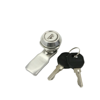 Loquet à came à quart de tour en acier inoxydable poli MS705-3E pour armoire électrique, cylindre de serrure à clé, installation facile