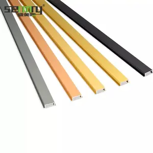 Rivestimento per piastrelle angolari in alluminio Pvc con rifiniture per pavimenti in alluminio di forma personalizzata 12mm