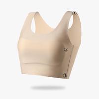 Soutien-gorge mince confortable respirant tricoté de style quotidien sans trace naturel tombant tasse push-up résistant à la transpiration