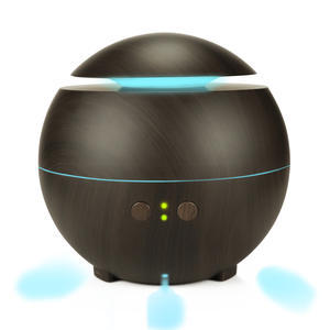 Diffuseur d'arômes à grain de bois, humidificateur ultrasonique de 600ml, diffuseur d'huiles essentielles avec arrêt automatique, pour la maison et le bureau - Product Image 5