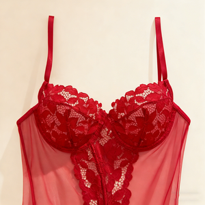 2025 US Weihnachts-Bestseller Sexy Rotes Dessous- und BH-Set – Verführerisches Mädchen-Dessous-Set mit BH und Höschen – Heißes Sexy Mädchen-Set mit Höschen - Product Image 2