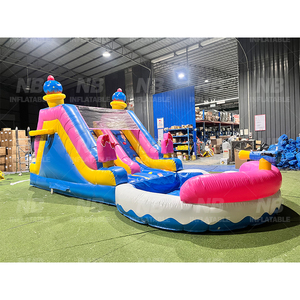 Commercial PVC <b>Inflatable</b> <b>Water</b> <b>Slide</b> Outdoor Backyard Kids With Bigger Splash Pool for or Adults <b>Water</b> <b>Slide</b> <b>Inflatable</b> <b>Water</b> S - Product Image 5