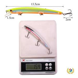 Leurre dur flottant longue portée - Appât pour la pêche en eau moyenne pour la pêche en mer et en eau douce - Attrape le bar, le brochet, la carpe, la perche, le snapper - Product Image 4