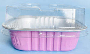 Moules à cupcakes en aluminium de 100 ml, ramequins jetables, mini-moules à <span class=keywords><strong>muffins</strong></span>, fournitures de boulangerie, bols carrés, contenants à dessert - Product Image 5
