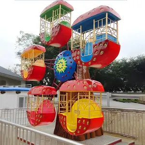 Cheap Price Attraction Kids Amusement Park Rides Mini Ferris Wheel With Trailer For Sale