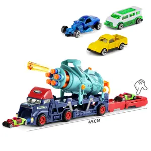 नई डिजाइन के साथ 1 में 2 ट्रक का शुभारंभ नरम बंदूक नवीनता खिलौने बच्चों ट्रक