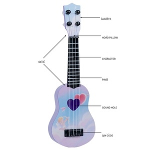 Wholesale Children Guitar Lightweight High Quality Sound Perfect Mini Guitar Music Toy 4 <b>Strings</b> Guitar Musical <b>Instrument</b> Toy - Product Image 5
