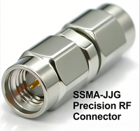 Connecteur coaxial SSMA-JJG1 mâle-mâle, adaptateur direct en acier inoxydable, 50 Ohm, 10 MHz-26,5 GHz, haute fréquence, faible VSWR, micro-ondes RF