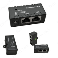 Precio de fábrica Power Active Gigabit Pasivo Power Over Ethernet Adaptador de fuente de alimentación PoE Splitter Inyector PoE Patch Panel