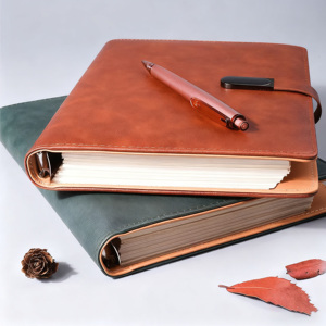 Vente en gros Meng A5 cahier à feuilles mobiles relié en cuir recharge épaisse de 240 pages pour l'étude des affaires et des cadeaux Chine Sichuan - Product Image 2