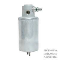 Séparateur de condensat pour climatiseur automobile avec filtre argenté et raccords filetés pour système de climatisation de voiture