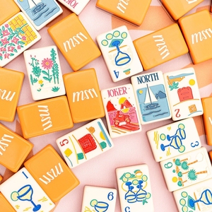 Cadeau de luxe Baja Mahj, jeu de Mahjong américain en acrylique gravé à 3 couches, résistant aux rayures - Product Image 6