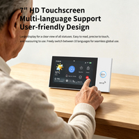 Système d'alarme domestique PGST Tuya WiFi 4G, écran tactile IPS 7 pouces, application Smart Life, contrôle à distance, kit de sécurité anti-intrusion avec sirène