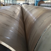 Tuyau en acier spiralé soudé SSAW à paroi épaisse et grand diamètre, haute résistance, personnalisé, conforme ASTM A252 Q345B, pour les travaux de fondations de pieux marins