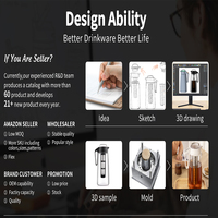 Cafetière isotherme à double paroi en acier inoxydable de 34 oz pour café froid, presse française, vente chaude