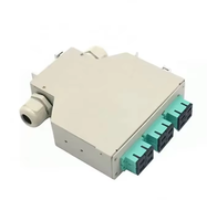 Panneau de brassage fibre sur rail DIN 12 ports | Boîte de montage d'adaptateur duplex SC pour distribution optique (ODF)