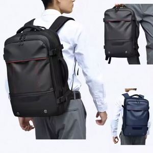 Expandable Business Laptop Travel <b>Backpack</b> Zipper Closure Waterproof Anti-Theft USB Charging Nylon Physiological Curve Back - Product Image 4