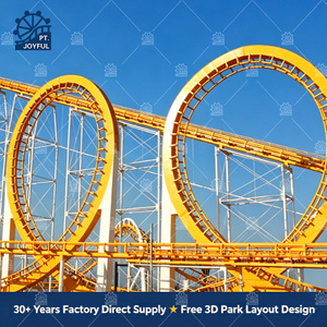 New <b>Large</b> Multi Loop Inversion <b>Roller</b> Coaster CE Certified Thrill Amusement Landmark Ride For Big Theme Park Scenic Spot - Product Image 4