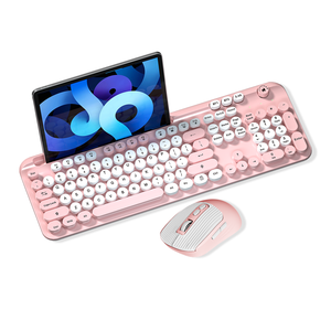 2025 New Kt117 Retro Đầy Màu Sắc Không Dây Chuột Chơi Game Bàn Phím Thiết Lập Không Dây Chuột Bàn Phím Thiết Lập Punk Màu Sắc Phù Hợp Tuyệt Vời - Product Image 1