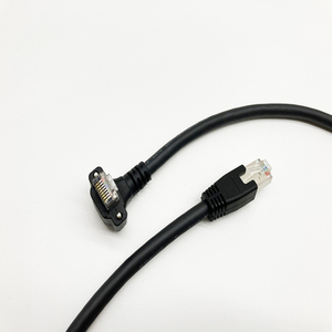 Câble réseau blindé <span class=keywords><strong>CAT</strong></span> <span class=keywords><strong>6a</strong></span>, connecteur <span class=keywords><strong>RJ45</strong></span>, <span class=keywords><strong>S</strong></span>/<span class=keywords><strong>FTP</strong></span>, cordon Ethernet CAT6a coudé vers le haut et vers le bas avec double verrouillage à vis - Product Image 4