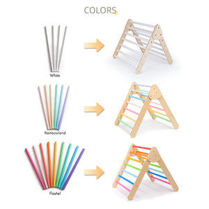 <strong>Montessori</strong> Wooden <strong>Climbing</strong> Triangle Set with Arch and Ramp Toddler <strong>Climbing</strong> Piklers Indoor Activity Play Playground Gym <strong>Toys</strong> - Product Image 5
