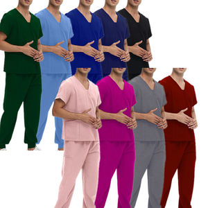 Ensemble de vêtements médicaux unisexe, vêtements amples et confortables pour <span class=keywords><strong>spa</strong></span> et salon de beauté, uniforme d'infirmière pour hommes - Product Image 2