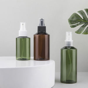 Wholesale PET Plastic <strong>Bottles</strong> 50ml to <strong>200ml</strong> Brown and Green with Fine Mist Spray Caps for Cosmetics and Personal Care Packaging - Product Image 1