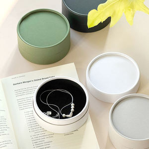 Tubo de Papel Cilíndrico Redondo Biodegradable con Inserto de Esponja, Personalizable con Logotipo, de Tamaño Pequeño, para Empaque de Joyería, Anillos y Aretes de Lujo - Product Image 4