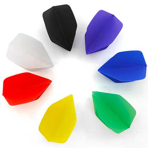 PENPEN One Dart Shape Transparent Tail Anti-throw Durable Dart Flights Anti-throw Durable Blue Colors LT03-1pcs - Product Image 2