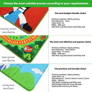 Tapis de chambre pour enfants personnalisé, tapis de sol coloré pour la zone de jeux, tapis décoratif, taille et design personnalisés disponibles - Product Image 3