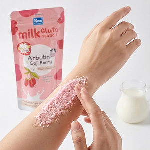 Y693 Yoko Milk Gluta Spa Salt+Arbutin 350g. <b>Body</b> <b>Scrub</b> for Skin Nourishing with Milk Protein and Exfoliates Skin Naturally - Product Image 4