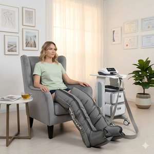 Sistema di Terapia a Compressione Sequenziale, Stivali di Recupero a 6 Camere d'Aria, Massaggiatore a Compressione d'Aria per <span class=keywords><strong>Gambe</strong></span> - Product Image 1