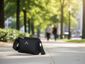Borsa a Tracolla in Taslon per Donna, Chiusura con Zip, Design Minimalista per Uso Quotidiano, Adatta a Tutte le Stagioni - Product Image 2