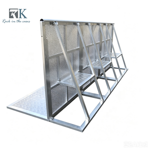 Barrera de Seguridad para Multitudes, Barrera Plateada Personalizada, Valla para Eventos, Barrera de Seguridad - Product Image 1