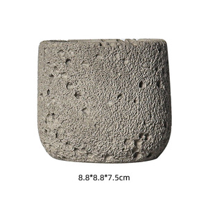 Récipient vide en pierre d'encens pour bricolage Ornements de parfum sans feu Texture de ciment Aromathérapie Bougie <span class=keywords><strong>parfumée</strong></span> Tasse Vacances Diwali - Product Image 6