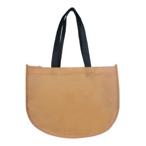 Sac fourre-tout demi-lune personnalisé en tissu non tissé, réutilisable, pour cadeaux et promotions de Noël, vente directe usine - Product Image 1