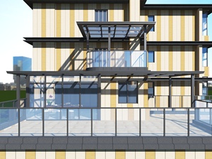 غرفة شمسية مسبقة الصنع من الألومنيوم والزجاج، كبيرة الحجم، بتصميم شرفة وشرفة شمسية وشرفة زجاجية، مع غطاء شرفة مغلق وتصميم حديقة، للاستخدام كشرفة أو غرفة شمسية أو غرفة زجاجية. - Product Image 2