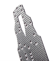 OEM Custom Made Cnc Usinage Feuille de fibre de carbone 2.5mm 3mm 5mm 3K Carbon Race Drag Drift RC Car Chassis Sheets Parts