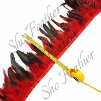 Vente Pas Cher Naturel Coq Schlappen Plume Garniture Coque Plumes Frange pour Costumes De Carnaval Vêtements Tissu Décoration